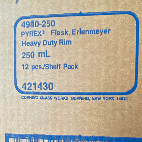 Pyrex 4980 250 erlenmeyer - 12,