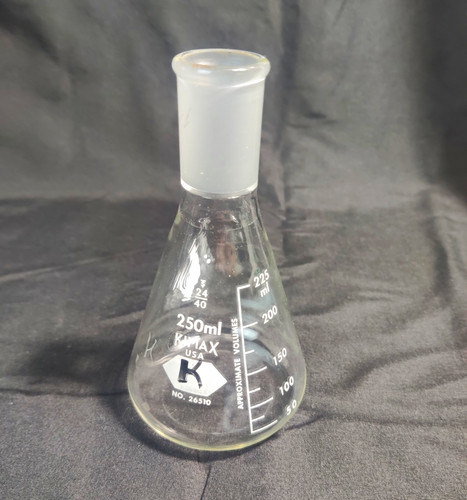 Used kimax 250 erlenmeyer - 250, ml
