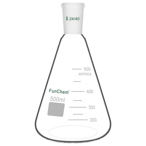 Glass erlenmeyer flask - glass,