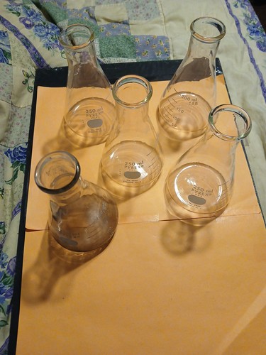 Lot pyrex 250 - 5, ml